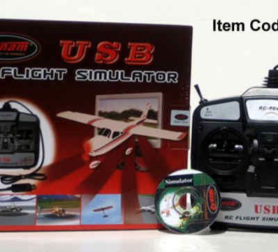 6CH Flight Simulator Training Kit Planes and Helis w/ USB Cable